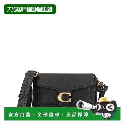 1h可退 COACH 女士单肩包 CY201BLACK AW2025 黑色 翻盖单肩包