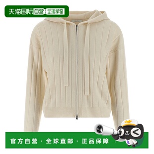 MAX MARA 女士针织衫 AW2025 白色羊绒帽衫开衫 2521346029600003