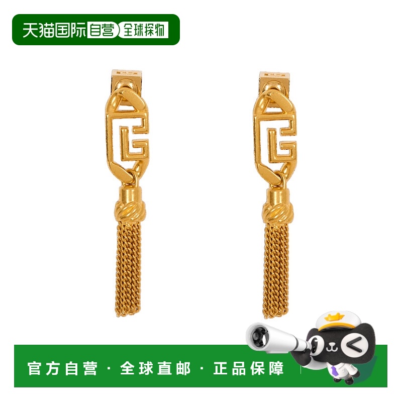 1h可退 BALMAIN 女士耳饰 FN1XI520MBRAXA5 AW2025 金色 吊坠耳环