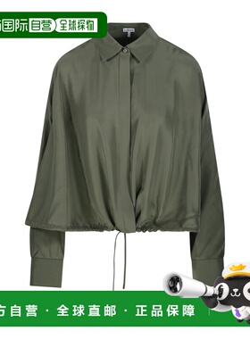 LOEWE 女士衬衫 S359Y05XET4160 AW2025 绿色长袖