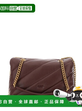 PINKO 女士单肩包 100038A0F2R49Q SS2026 红色翻盖链条包 单肩包