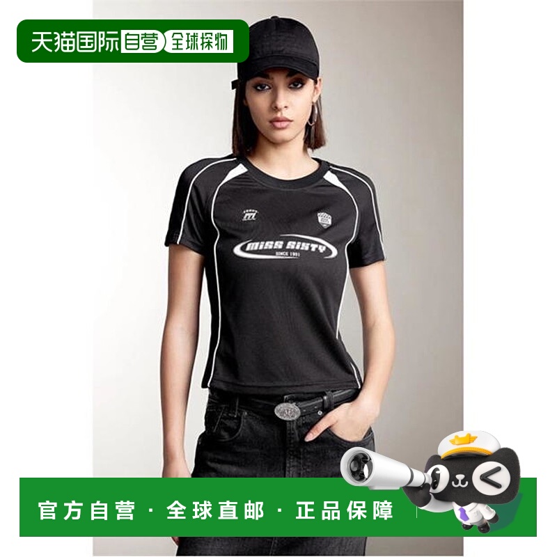 1h可退 潮奢 Miss Sixty 女士 运动T恤 black黑色 舒适时尚