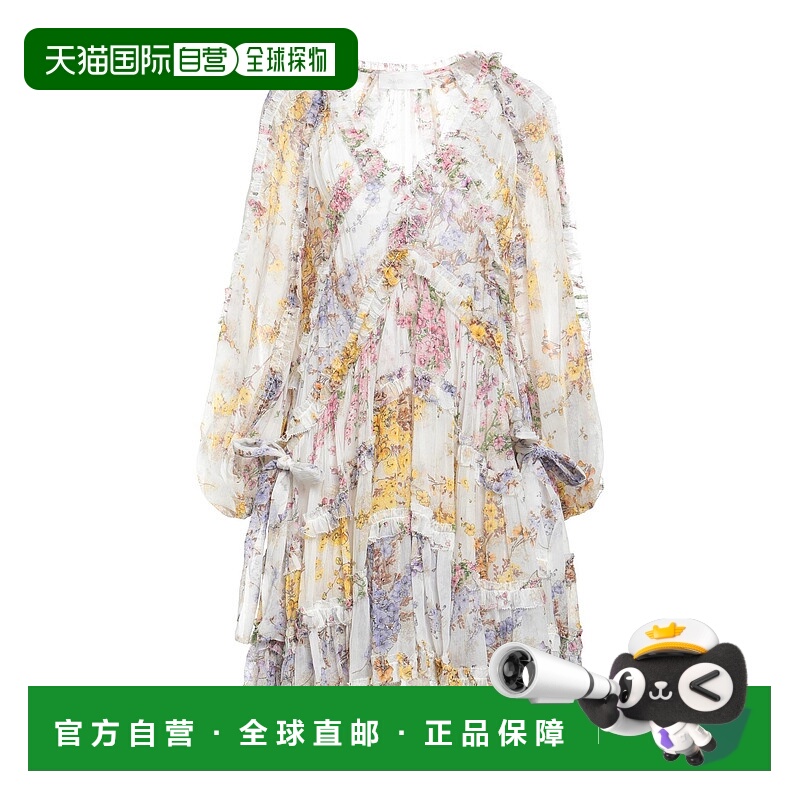 1h可退 潮奢 ZIMMERMANN 女士 短款连衣裙 beige米色 舒适时尚