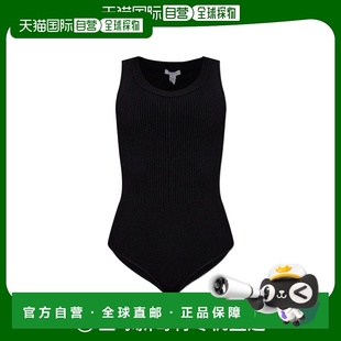 黑色 ALAIA SS2025 AA9B0353K017A995 罗纹针织连体衣 女士连体裤