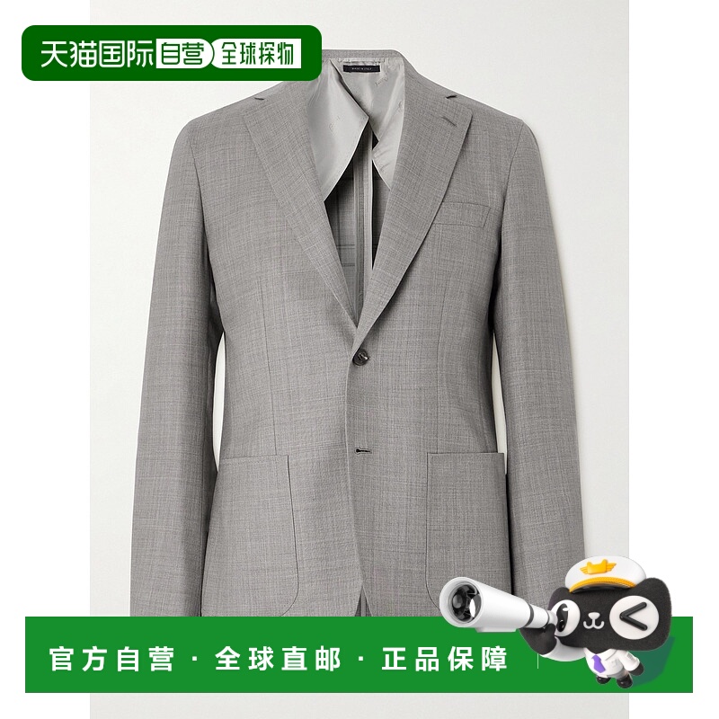 潮奢 Brioni 布里奥尼 男士 Soffio 羊毛真丝混纺西装外套 RGNP0L
