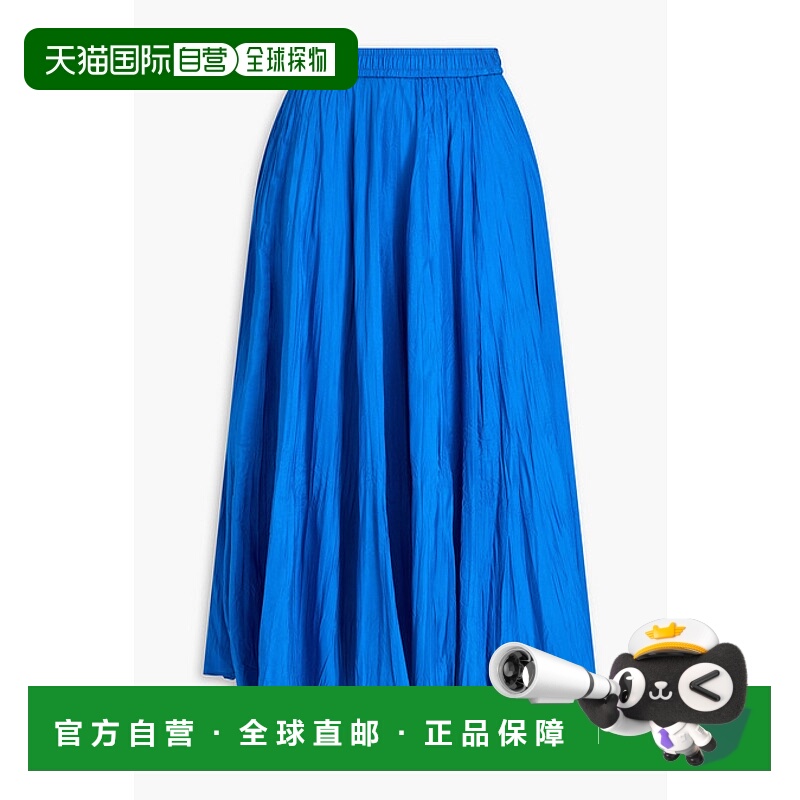 1h可退 潮奢 JOSEPH 约瑟夫 女士 Sully 褶皱真丝电力纺中长半身