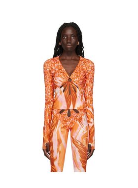 1h可退 潮奢 Collina Strada 女士 独家发售橙色上装 XX3198上衣