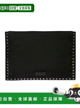 VALENTINO 男士卡包 UY2B0998QKJN01 SS2021 黑色 黑色徽标钱包