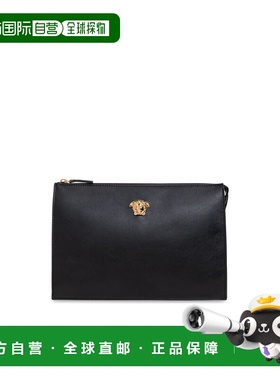 VERSACE 男士腰包 10225921A146751B00V CO 黑色 Pouch with leat