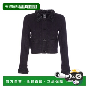 AW2025 105485A2QZZ99 黑色 Molise Jack PINKO Cropped 女士夹克