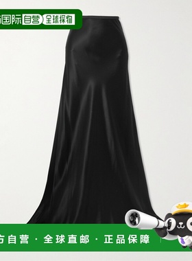 1h可退 潮奢 Saint Laurent 圣罗兰 女士 真丝缎长款半身裙 84505