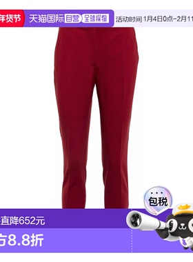 MAX MARA 女士休闲裤 25117810116E15 SS2025 红色 Pegno Viscose