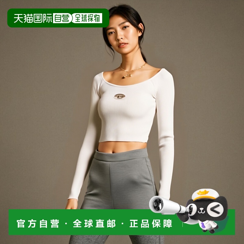 1h可退 DIESEL 女士衬衫 A141890DLAX100 AW2025 白色 M-Vera top