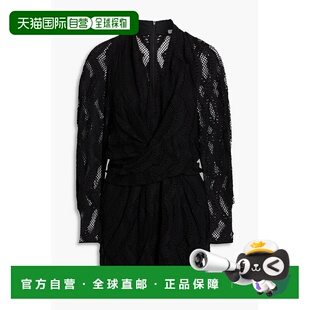 女士 Iro Emsi 裹式 WP33EMSIB 1h可退 棉混纺蕾丝迷你连衣裙 潮奢