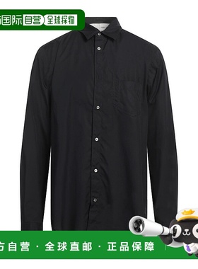 1h可退 潮奢 Isabel Benenato 男士 纯色衬衫 black黑色 舒适时尚