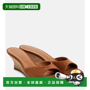 1h可退 潮奢 Staud 女士 Brigitte 60 绒面革坡跟鞋