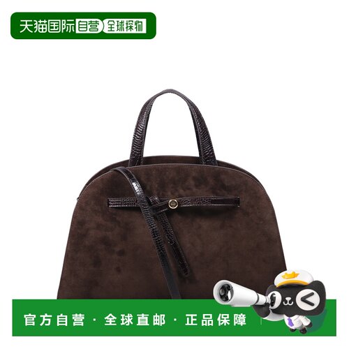 TORY BURCH 女士斜挎包 183363201 AW2026 棕色 ROMY SUEDE BAULE