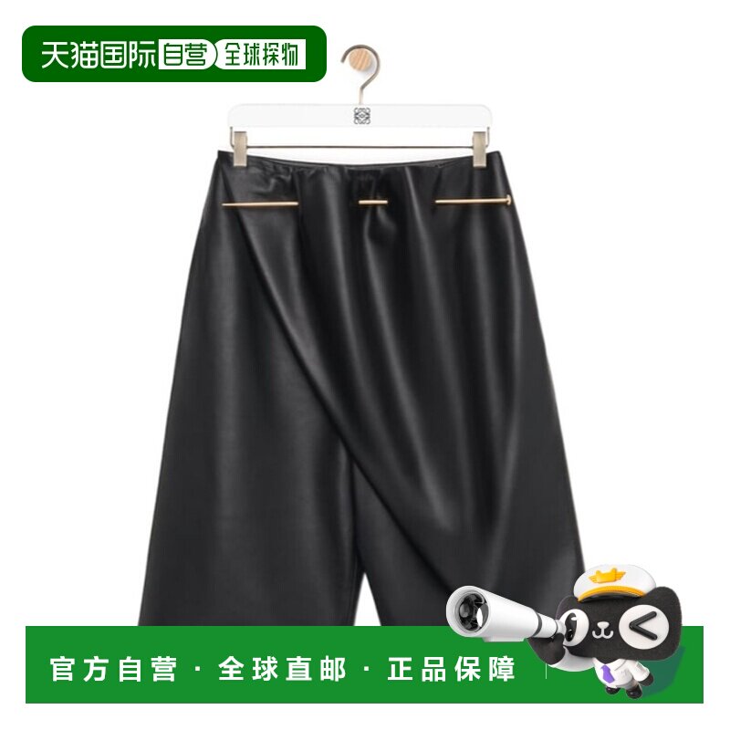 1h可退 LOEWE 女士短裤 S540Y1OL011100 SS2024 黑色 别针镶片短