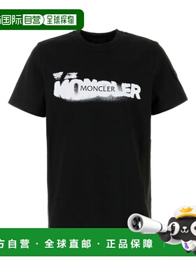 MONCLER 男士T恤 8C0001089AUG999 AW2025 黑色