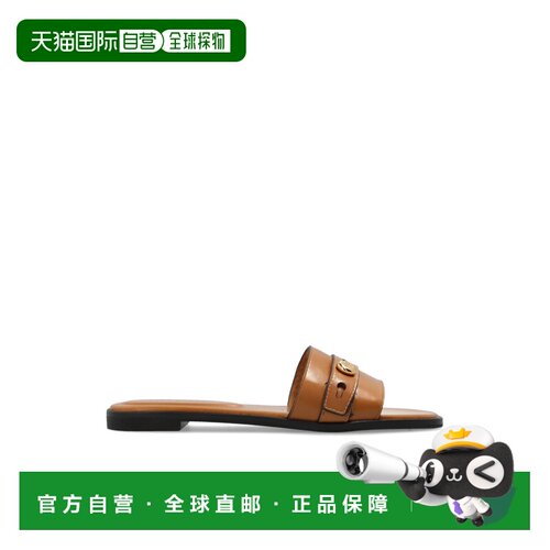 TORY BURCH 女士拖鞋 1833050227 AW2026 棕色 'Romy' leather sl
