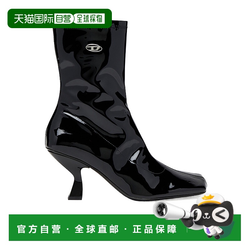 1h可退 DIESEL 女士靴子 Y03630P2648T8013 AW2025 黑色 Diesel B