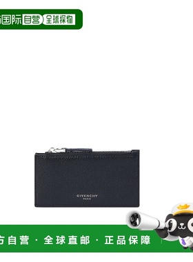 GIVENCHY 男士钱包 BK60DNK213001 SS2026 黑色 ZIPPED CARD HOLD