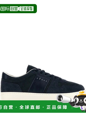 1h可退 HOGAN 男士运动鞋 HXM6680FL30TQL0BAV CO 蓝色 圆头低帮