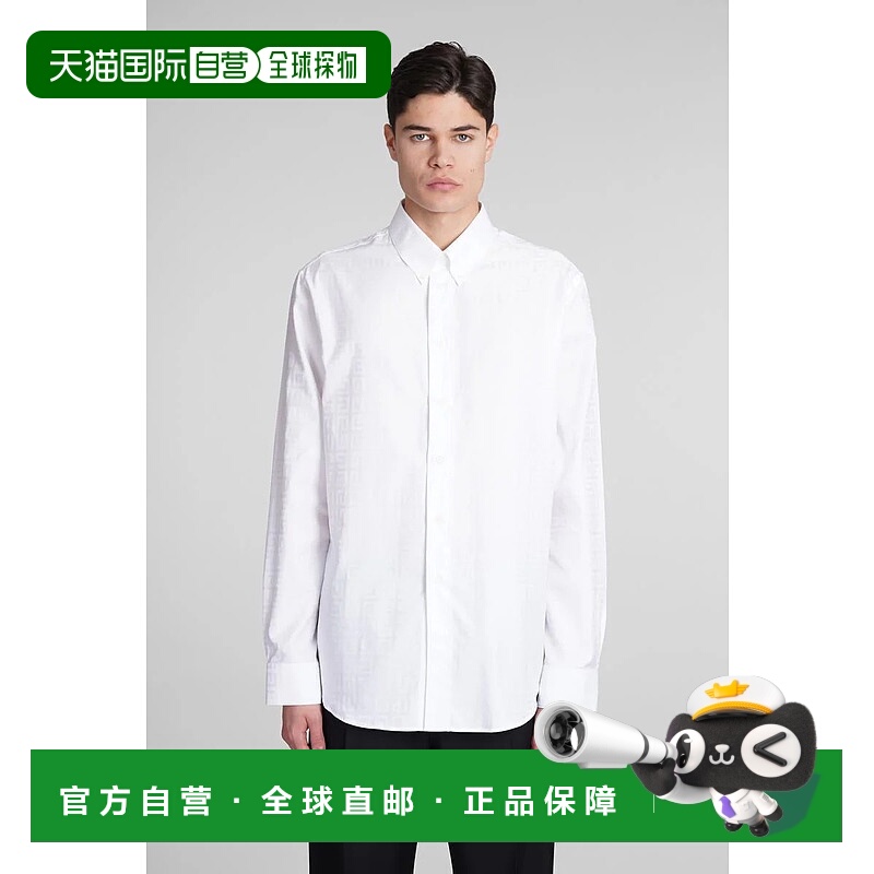 1h可退 GIVENCHY 男士衬衫 392879BM60ZH140C-0 SS2024 白色