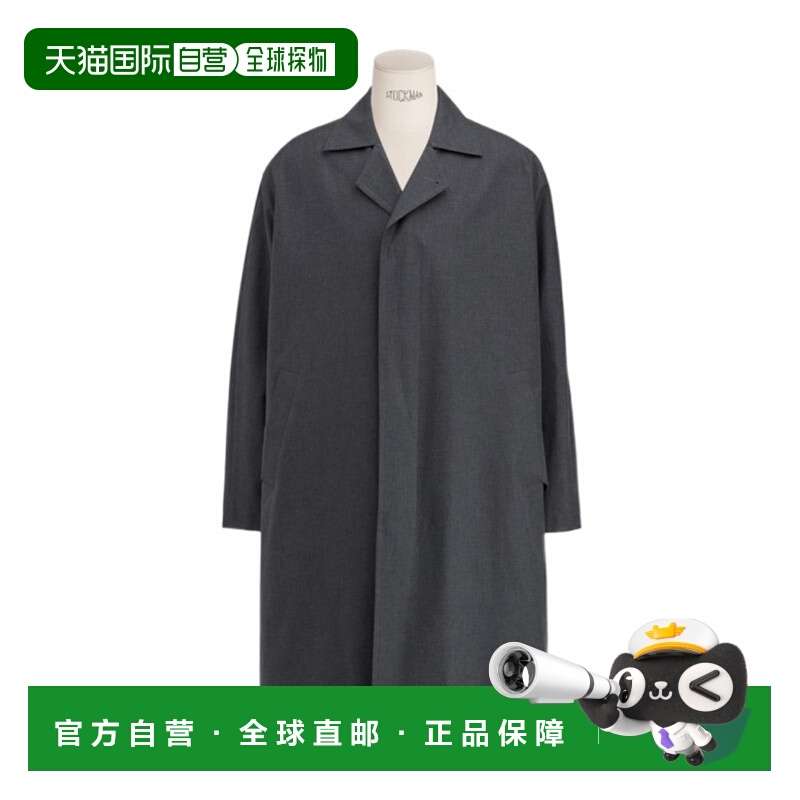 1h可退 DIOR 男士外套 443C354A6275C840 SS2025 黑色迪奥大衣