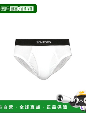 1h可退 TOM FORD 男士内裤 T4LC114100100 CO 白色 Briefs with l