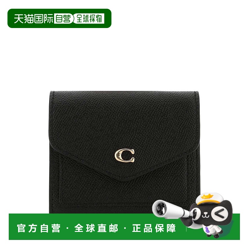 1h可退 COACH 女士钱包 C2328LIBLACK AW2022 黑色 Black leather