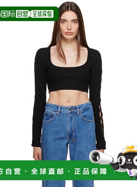 1h可退 潮奢 Ksubi 女士 黑色 Fantasy 长袖 T 恤 WFA23FT004