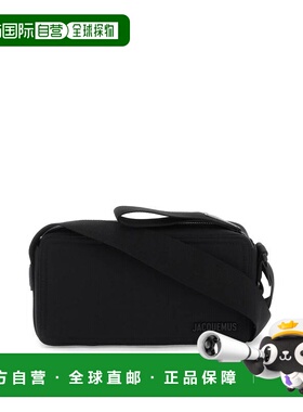 JACQUEMUS 男士斜挎包 235BA0923174990 CO 黑色 徽标单肩包