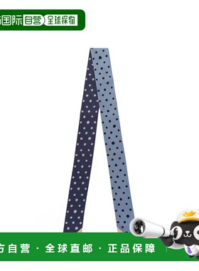 1h可退 潮奢 Fendi 芬迪 女士 WRAPPY 5 蓝色真丝圆点配饰 FXT011