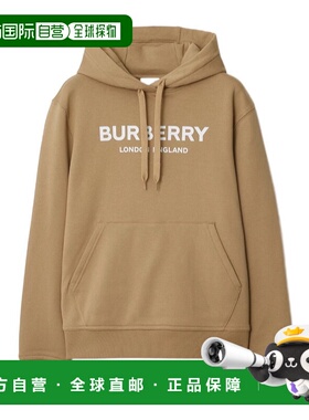 BURBERRY 女士针织衫 81124741 AW2025 绿色 Logo连帽衫