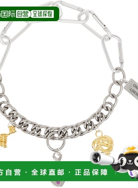 1h可退 潮奢 Chopova Lowena 女士 银色 Triple Curl Charm 项链