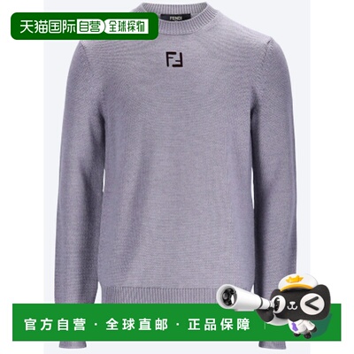 FENDI 男士针织衫 FZX091AW09F1UVT SS2026 灰色 CREWNECK SWEATE