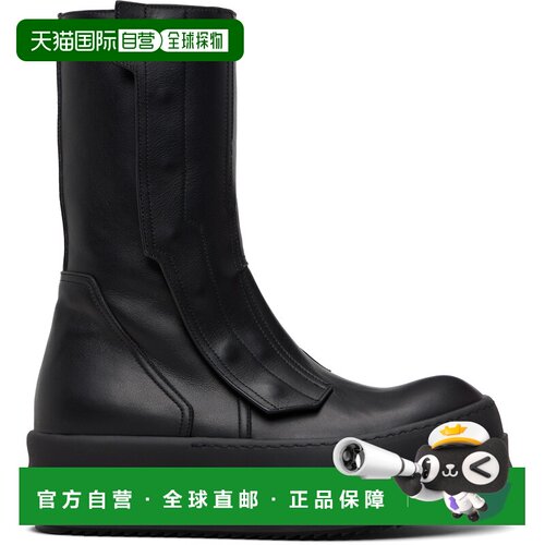 rick owens 瑞克 欧文斯 男士 黑色 Temple Moto Turbogeo 高帮运