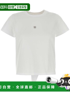 GIVENCHY 女士T恤 BW70F530ZP100 SS2025 白色 White cotton t-sh
