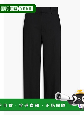 1h可退 潮奢 Staud 女士 Prince 短款斜纹布直筒裤 R25S4130TSBLK