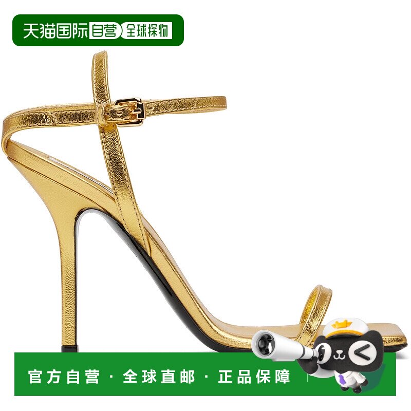 潮奢 Moschino 莫斯奇诺 女士 金色 Tina 凉鞋 MA1655AC1MMC0