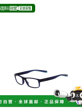 NIKE 男士眼镜 7090411 AW2025 蓝色 几何框平光镜