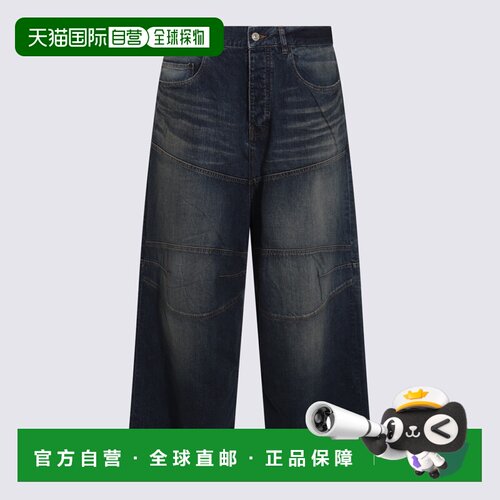 BALENCIAGA 男士牛仔裤  814161TRW623020 SS2025蓝色直筒裤