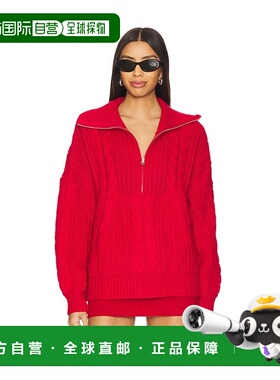 潮奢 For Love & Lemons 女士 Drina 亨利领针织毛衣 KS0015HO24R