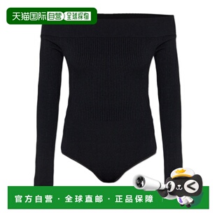 女士连体裤 长袖 AA9B0342K017A995 黑色 连体衣 SS2025 ALAIA