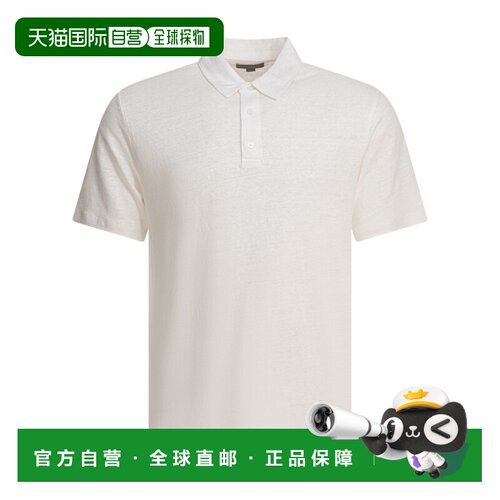 VINCE 男士 短袖polo衫 M92369595A white白色 舒适时尚男装