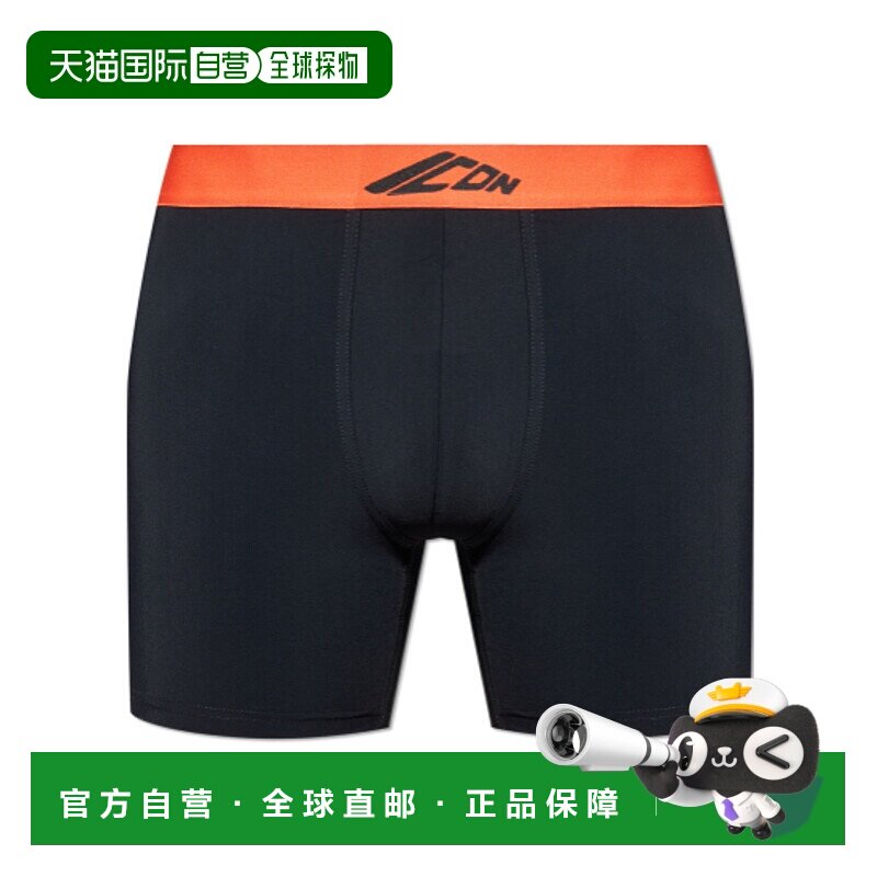 DSQUARED2 男士内裤 D9LC06010001 AW2025 黑色 图案泳裤