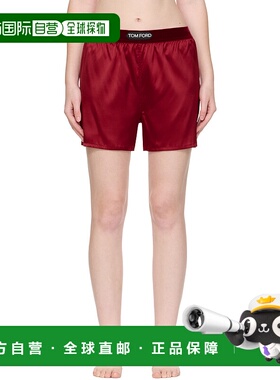 1h可退 潮奢 Tom Ford 汤姆 福特 女士 红色 Stretch Silk Satin