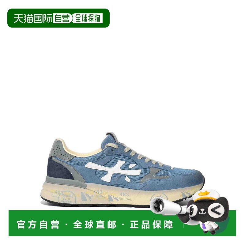 PREMIATA 男士运动鞋 MICK8120 SS2026 蓝色 系带运动鞋 - 实物图