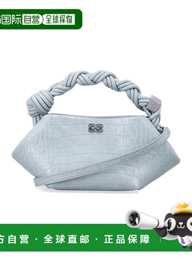 GANNI 女士斜挎包 B21000491142500C SS2026 蓝色 BOU MINI CROCC